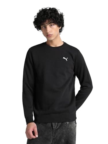 Image of PUMA Mens Fl Crew Sweats, Puma Black, M EU