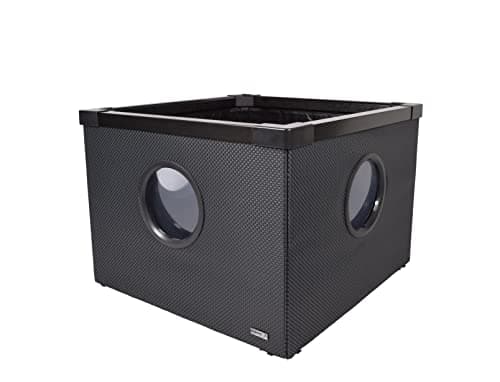 Image of HOZELOCK - Modern Aquarium 500L Black : Quick, Easy and Tool-free "Twist & Lock" Installation, Above-ground Aquarium Ideal for Outdoor Spaces, 3 Side Windows [‎3085 0000]