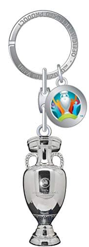 Image of UEFA EURO 2020 Keyring Trophy (45mm), Unisex-Adult, Grey, 45mm