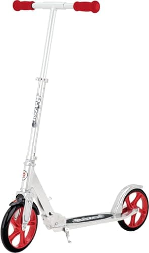Image of Razor A5 Lux Kick Scooter - Large 8" Wheels, Foldable, Adjustable Handlebars, Lightweight, for Riders up to 220 lbs