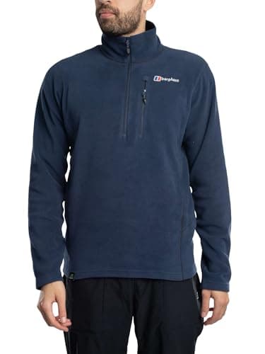 Image of Berghaus Men's Prism Micro Polartec Fleece Half Zip Jacket Fleece Half Zip, Blue, XL