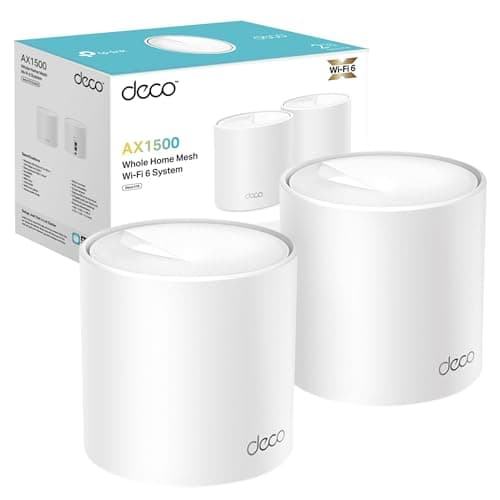 Image of TP-Link Deco X10(2-pack) AX1500Mbps Whole Home Dual-Band Mesh WiFi 6 System, AI-Driven WiFi Extender Booster, 2x Gigabit Ports, Coverage up to 3900ft²,Connect up to 120 devices, Gaming&4K, Easy Setup