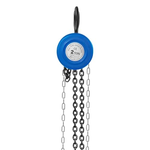 Image of Donened - Manual Chain Block Hoist Come Along, Steel Chain Block, 2 Ton 4400Lbs 3M Lift Height Lift Heavy Duty Hooks, for Garage, Warehouses, Factories Lifting (2T 3m)