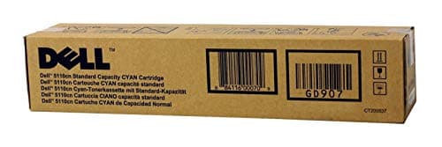 Image of Dell Standard Capacity Cyan Toner Cartridge (Yield 8,000 Pages) for Dell Colour Laser Printer 5110cn