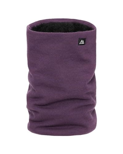 Image of DANISH ENDURANCE Fleece Snood, Merino Wool, Neck Warmer, Warm Thermal Neck Gaiter, for Men and Women, Unisex, Purple, One Size