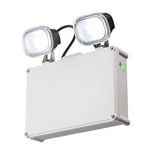 Image of Knightsbridge Emergency Twin Daylight LED Spotlight White emtwinip EMTWINIP