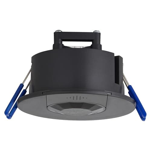 Image of SEBSON Recessed Motion Sensor - Range 8m/360°, Programmable PIR Sensor, LED Suitable 600W, Ceiling Mounting, Cut-Out Ø63-68mm, Motion Detector, 3-Wire
