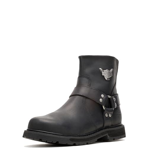 Image of HARLEY-DAVIDSON FOOTWEAR mens D93491 Rambert Black Size: 10