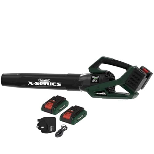 Image of Webb 40V WEV20X2ABB4X (2 x 20V) Brushless Axial Blower (2 x 4Ah Batteries & Charger) - 208km/h, Variable Speed, 23000RPM