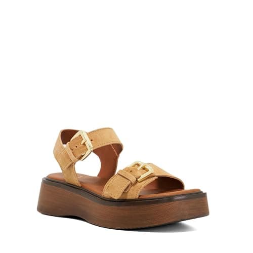 Image of Dune London Ladies LUNO Double Strap Flatform Sandals Size UK 8 Casual Sandals