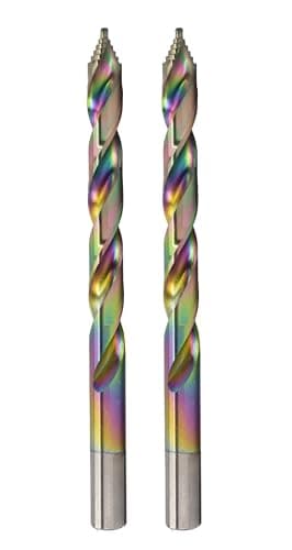 Image of Spectral 13/32" Step Point HSS Drill Bit, 135° Split Point Tip, M2 Steel, 3-Flat Shank, Multi-Color Finish, 2-Pack