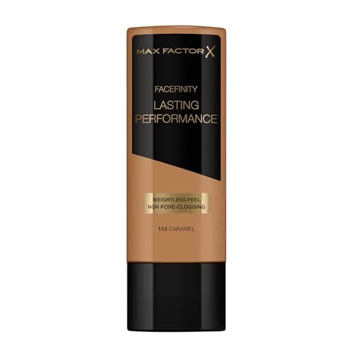 Image of Max Factor Lasting Performance Liquid Foundation, Caramel, Full Coverage, Flawless and Radiant Finish, Lightweight Formula, Smudge Resistant, Non Pore-Clogging, Fragrance Free, 35ml