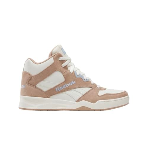Image of Reebok Unisex-Adult Royal Bb4500 Hi2 Sneaker, Footwear White/Moon/Royal Purple, 7 Women/5.5 Men