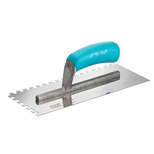 Image of OX Trade Notched Stainless Steel Tiling Trowel - 8mm