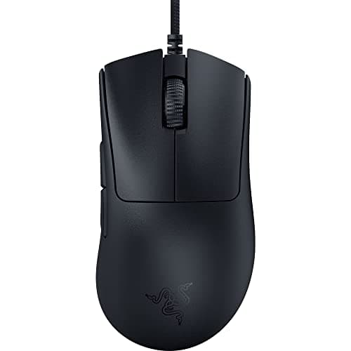 Image of Razer DeathAdder V3 Wired Gaming Mouse: 59g Ultra Lightweight - Focus Pro 30K Optical Sensor - Fast Optical Switches Gen-3-8K Hz HyperPolling-6 Programmable Buttons -Ergonomic -Speedflex Cable- Black