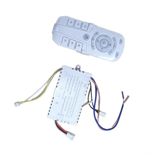 Image of QH007 DC Inverter Ceiling Fan Light Remote Control & 24G Driver Controller with Oscillation Function, White(C)