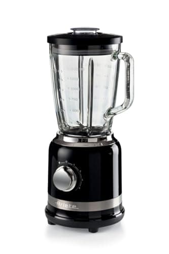 Image of Ariete 585 Modern Black Blender - 1000 W - Glass Cup Capacity 1.5 L - 4 Speeds - 4 Blades