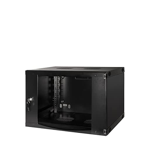 Image of Logilink Professional W06F64B One-Piece Wall Enclosure, 19" Black