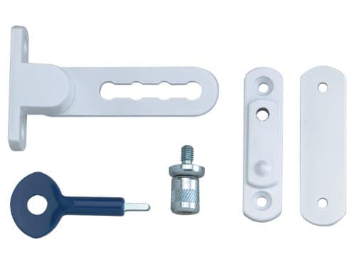 Image of Yale Locks P117 Ventilation Window Lock White Finish (2 Pack)