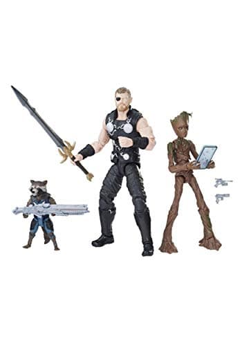 Image of Marvel Legends Avengers Infinity War - Thor, Rocket Raccoon, and Groot 15cm Action Figures - Exclusive