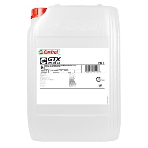 Image of 15DAFE CASTROL GTX 5W-30, 20l, Synthetic Oil BMW Longlife-04 VW 504 00 ACEA C3