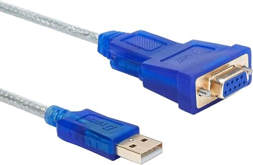 Image of DTech USB to Serial Female Adapter Cable DB9 RS232 to USB 2.0 Cord with Prolific PL2303 Chip Windows 11 10 8 7 Mac Linux(1m)