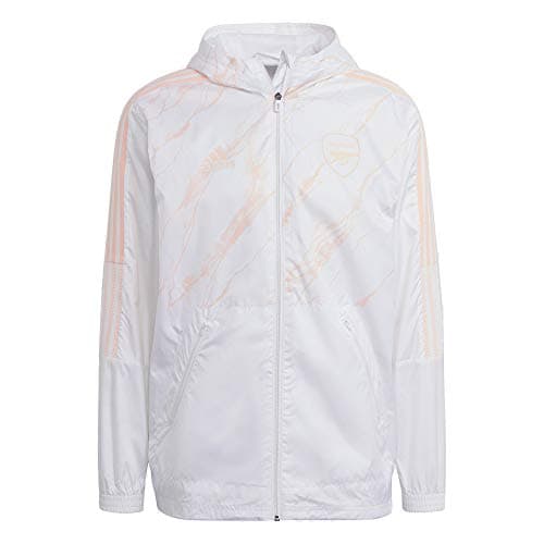 Image of adidas Men's Arsenal Windbreaker (Medium) White