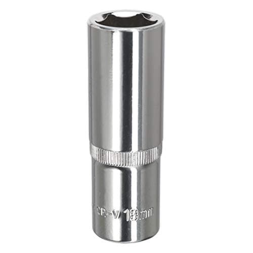 Image of Sealey Sp1218D Walldrive Socket 18Mm Deep 1/2Sq Drive Fully Polished