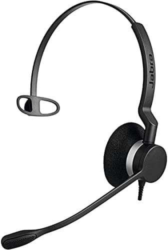 Image of Jabra Biz 2300 QD (Quick Disconnect) Mono Headset - Delivers HD Voice Using Noise Cancelling Microphone, Boom arm rotates 360 Degrees, All Day Comfort (Renewed)