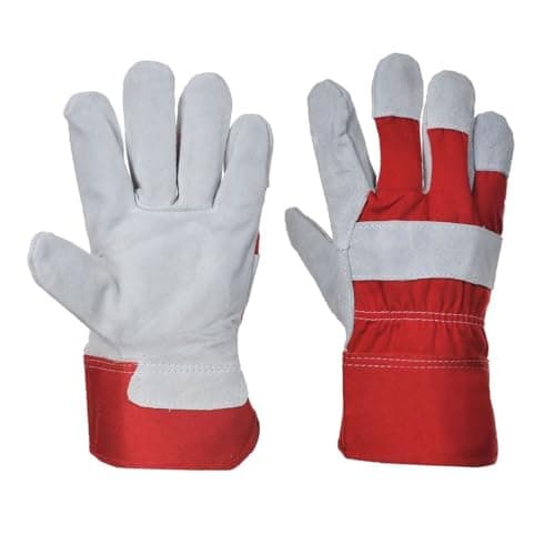 Image of Portwest Premium Chrome Rigger Glove Size: M Colour: Red A220RERM