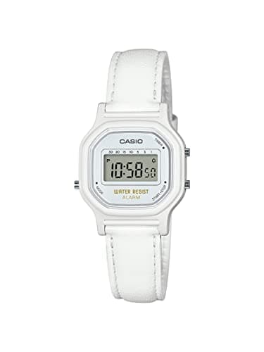 Image of Casio Women's Vintage LA11WB-1 Sport Black Resin Band Watch, White/White, Model: LA-11WL-7ACF