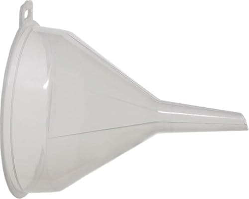 Image of Clear Plastic 8cm Diameter Funnel – Multipurpose Liquid Transfer Tool Durable Polypropylene for Kitchen, Automotive (Petrol/Diesel), Lab & DIY Dishwasher Safe & Reusable.