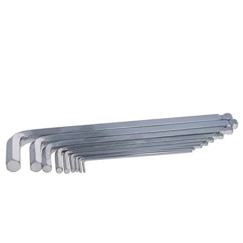 Image of Utoolmart 1/16-2/8 Inch Hex Key Allen Wrench Set British System Ball End Hexagon Key Wrench Tools Chromium Plating for Assembling Furniture 1set