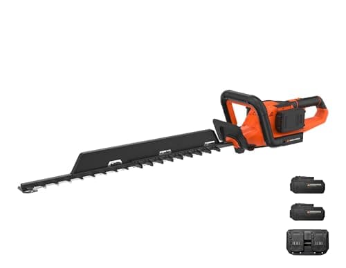 Image of Yard Force 40V (2x20V) Cordless Hedge Trimmer, Brushless Motor, 65cm Cutting Length, 72cm Blade, 30mm Tooth Gap, Adjustable Handle, Lithium-Ion Batteries and Charger Included