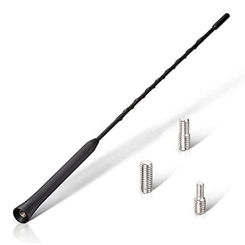 Image of Eightwood Universal Car Aerial Replacement,AM/FM/DAB Roof Car Radio Antenna ariel Mast roof signal,Rod dab Car Aerial,Screws M4 M5 M6,40cm
