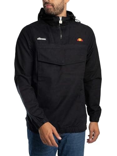Image of Ellesse Men's Mont 3 OH Jacket, Black, L