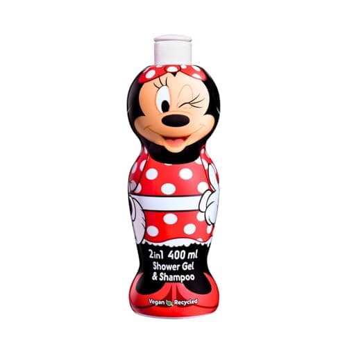 Image of Disney Minnie Mouse 2-in-1 Kids Shampoo & Body Wash – 400ml | Kids Shower Gel | Natural, Vegan, Paraben-Free, Dermatologically Tested | Gentle, Nourishing & Moisturising Head-to-Toe Wash for Children