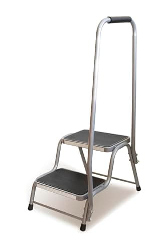 Image of Maypole Steel Double Step With Handrail for Ideal for Caravans Motorhomes General Use