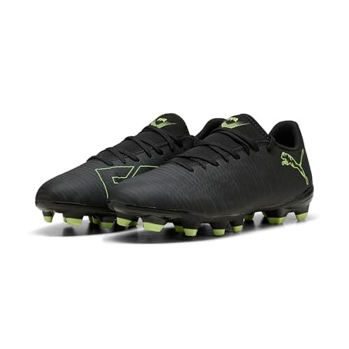 Image of PUMA Unisex Future 8 Play Firm Ground/Artifical Ground Football Boots, PUMA Black-Fizzy Light-Green Terrain, 4 UK