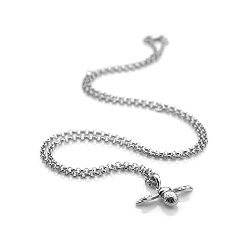 Image of Hot Diamonds Paradise Bee Silver Pendant with Chain of 40-45 cm