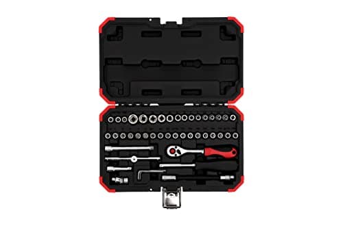 Image of GEDORE socket wrench set 1/4 "46-piece, red / black