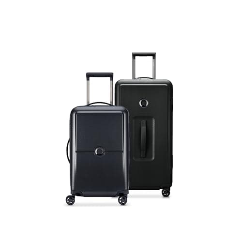Image of DELSEY PARIS Turenne Hardside Luggage with Spinner Wheels, Black, 2-Piece Trunk Set (19/27), Turenne Hardside Luggage with Spinner Wheels