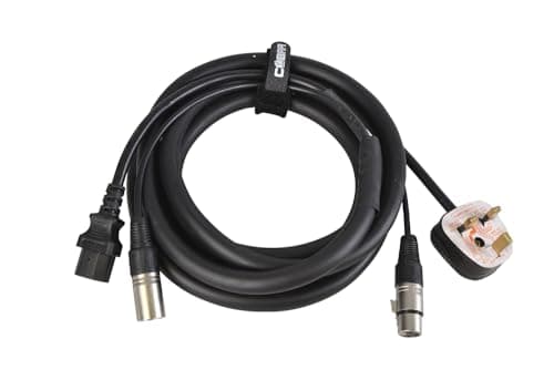 Image of Combined Audio and Power Cable with XLR's and 13 amp Plug 5 Metres