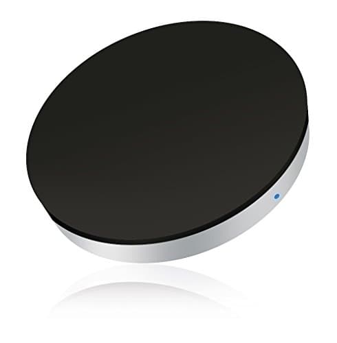 Image of ZENS Qi-certified Single Wireless Charger Round 5W Output Black, USB Cable Included - Works with all phones with wireless charging