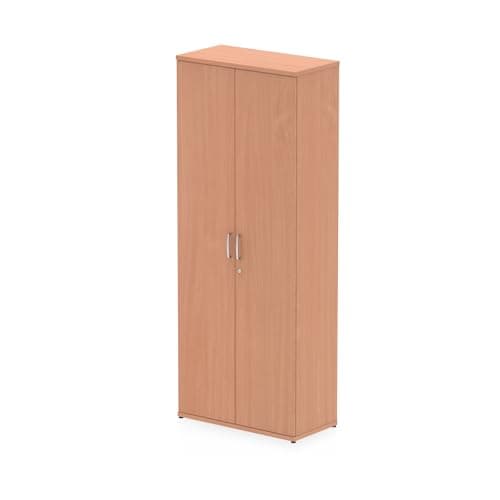 Image of Mr Office Impulse Cupboard 2000mm high - with 5 shelves, Beech