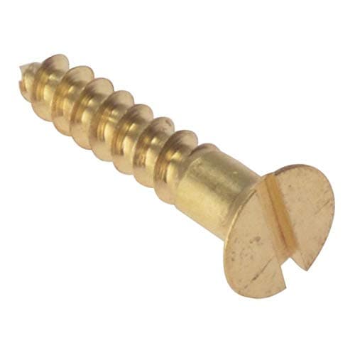 Image of ForgeFix Wood Screws - Solid Brass | 3/4" x 4 | Countersunk | Box 200