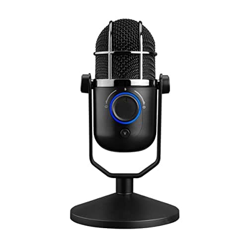 Image of THRONMAX MDrill Dome Plus - Compact USB Condenser Microphone with a 96kHz Sample Rate / 24bit Bit Rate - Jet Black