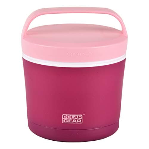 Image of Polar Gear Insulated Microwave Bowl – Double Layer Soup & Food Container with Spoon & Fork – for Work, School & Travelling – Berry,500ml,Purple