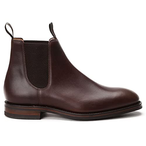 Image of Loake Men's Leather Chatsworth Chelsea Boots Brown 11