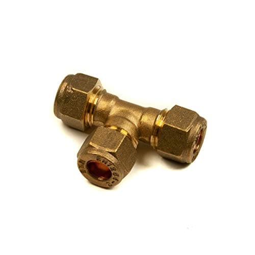 Image of 10mm Compression Equal Tee Brass Plumbing Pipe Fitting Thunderfix